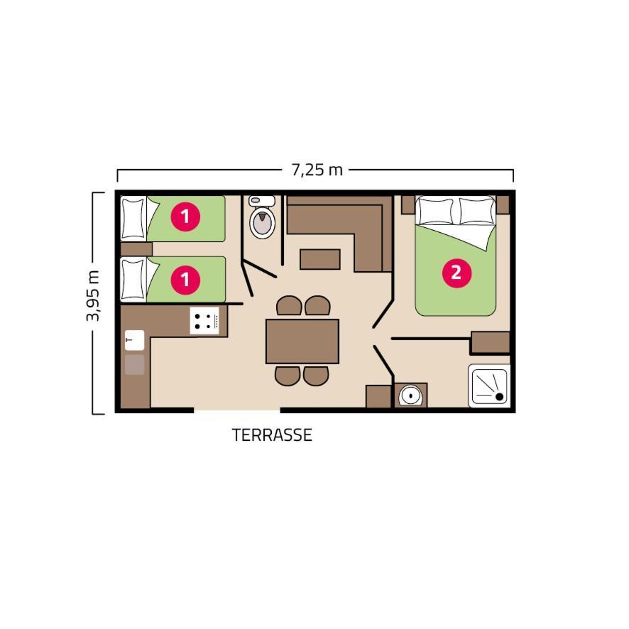 Camping Les Peupliers La Flotte Ngoại thất bức ảnh