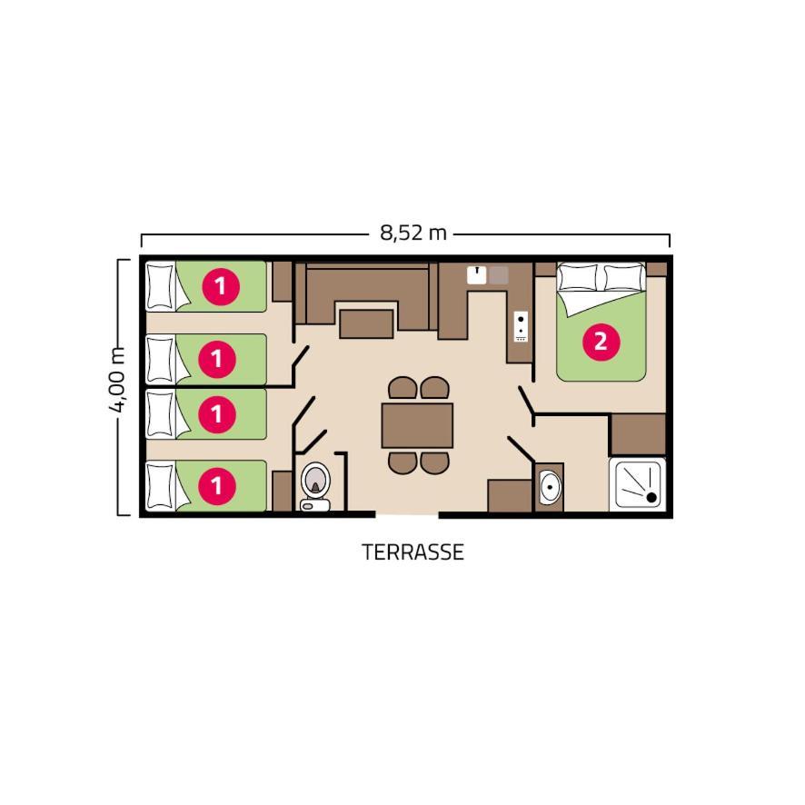 Camping Les Peupliers La Flotte Ngoại thất bức ảnh